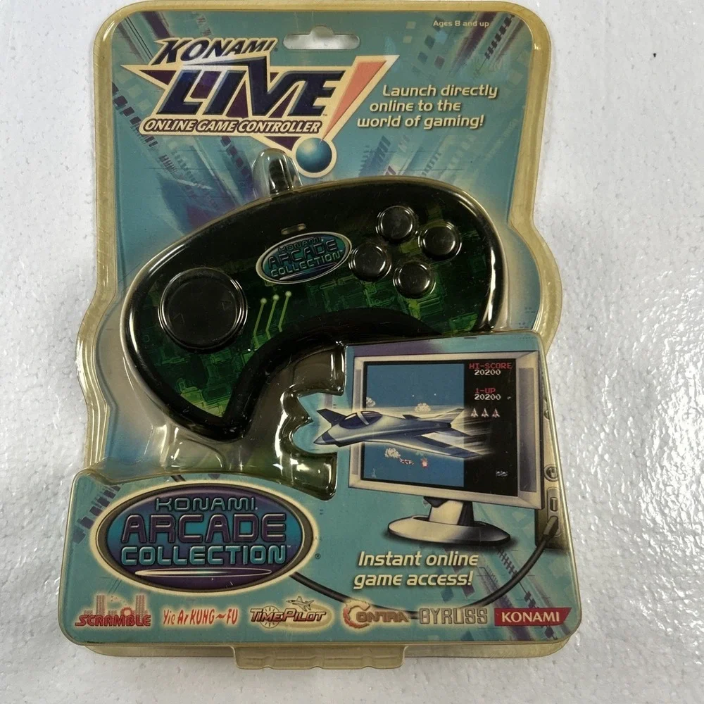 Konami Live Online Video Game Controller Arcade Collection Contra Gyruss NEW